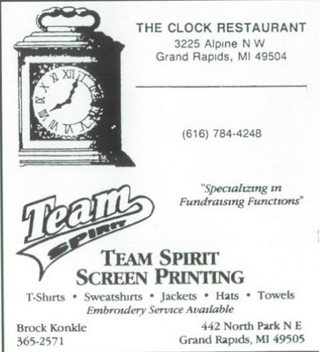 Clock Restaurant - Yearbook Ad C (newer photo)